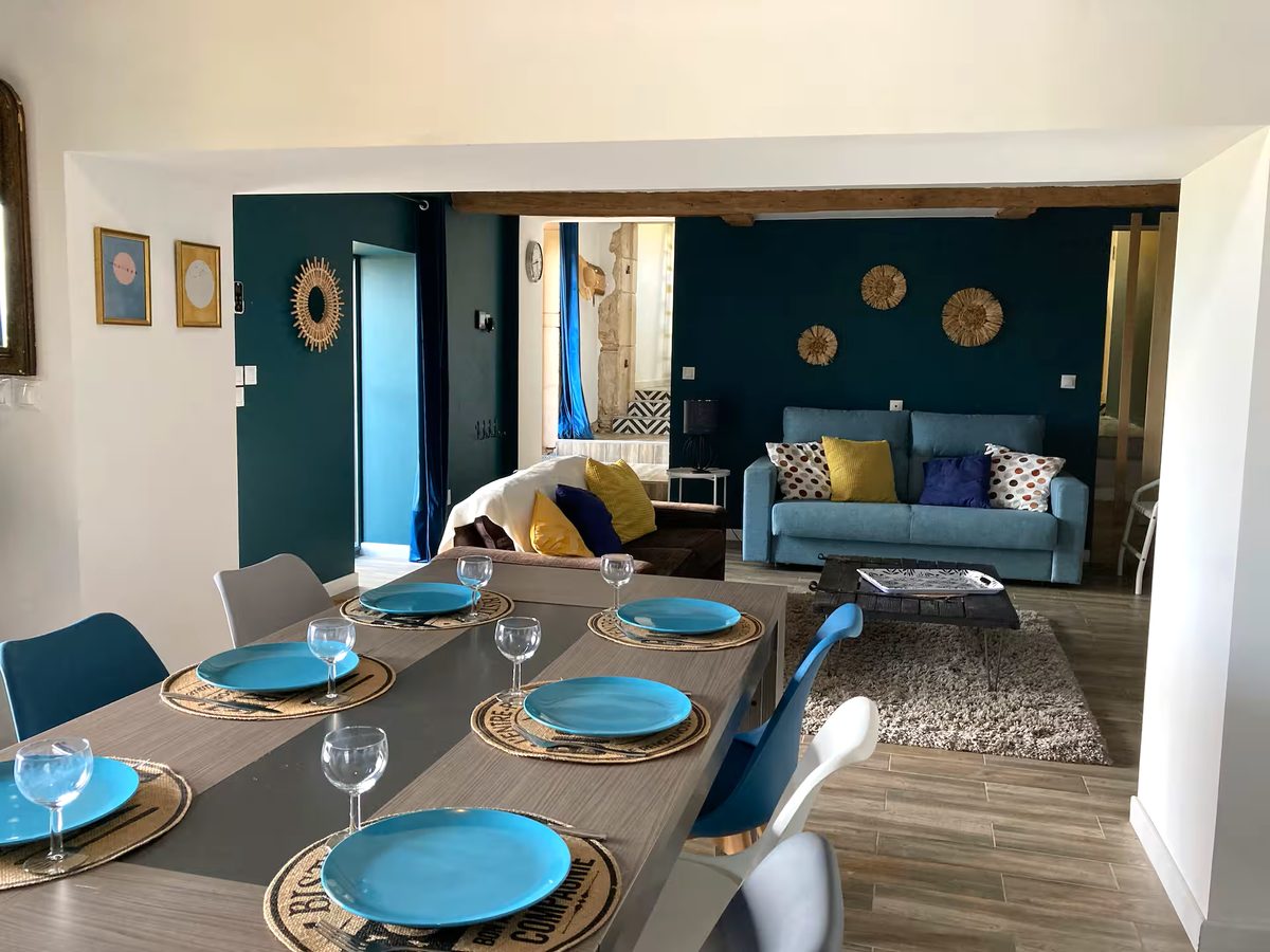 Pièce de vie du gîte